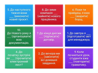 Речення з доконаним дієсловом у майбутньому