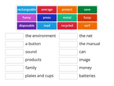 Pioneer Elementary Module 9 collocations