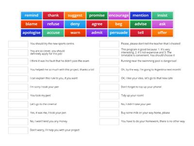 Solutions intermediate 8E Reporting verbs