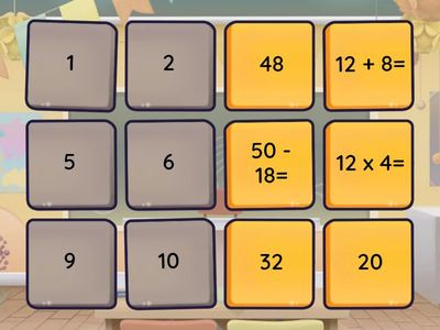 Memorice de operaciones mixtas 