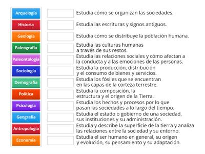 Ciencias Sociales - Disciplinas