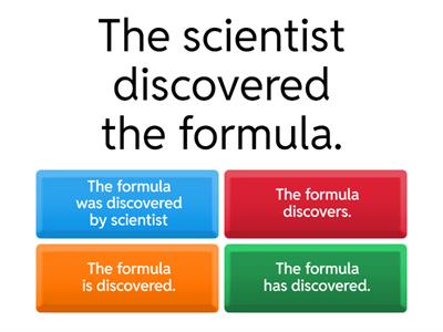 Passive Voice Transformation