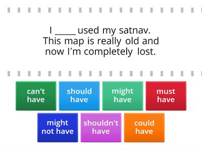 Solutions Int 3rd - 5D - Past Modals - Matching