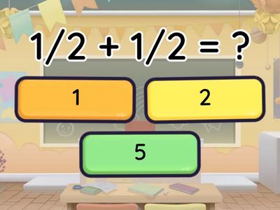 сложение и вычитание простых дробей 