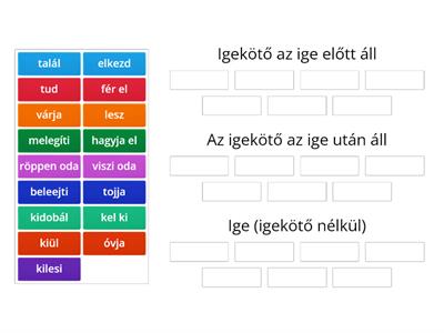 Ige és igekötős igék