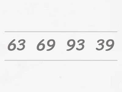 Numbers within 100: Smallest to Greatest