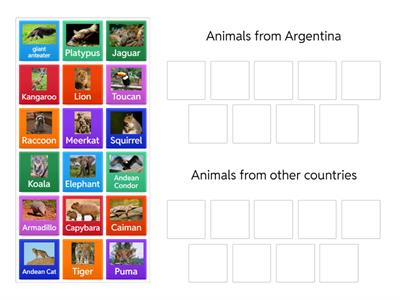 Animals from Argentina