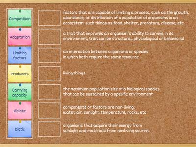 Case 1 Carrying Capacity Vocab