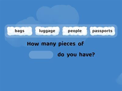 Airport Vocab