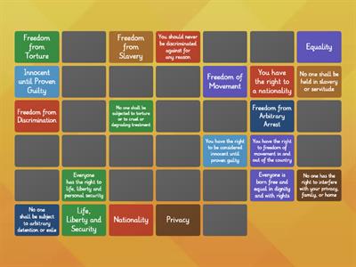 Chapter 14: Human Rights Matching Exercise