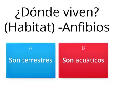 Animales vertebrados: anfibios