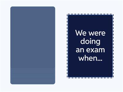  Past simple and past continuous (when/while)