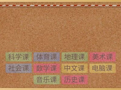 School- words：subjects