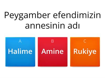 7.sınıf Peygamberimizin Hayatı 1. Ünite