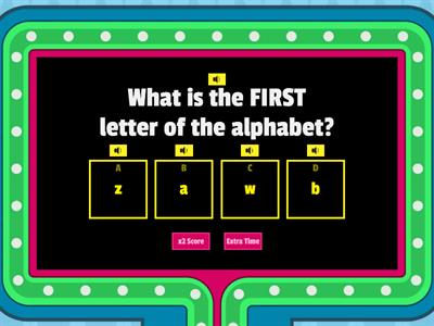 Alphabet Knowledge Quiz