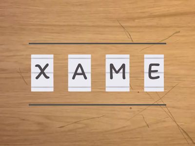 Word jumble: My School