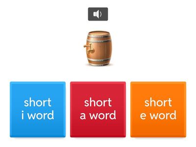 short a, e, i sound quiz