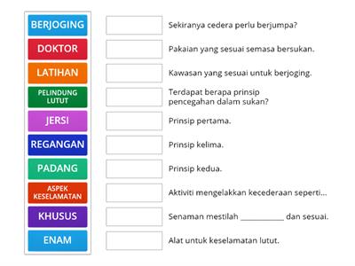 PENCEGAHAN KECEDERAAN DALAM BERSUKAN