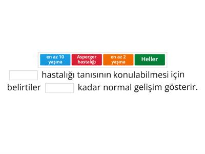 Yetersizlik Türleri ve Kaynaştırma Boşluk Doldurma