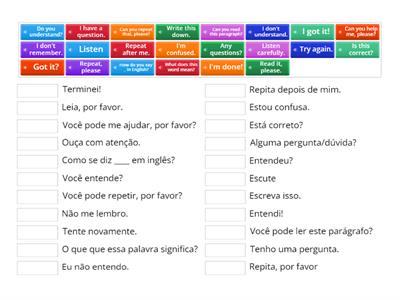 Useful Sentences - Classroom Language