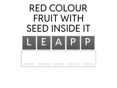 FRUIT KNOWLEDGE