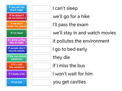 Zero and First Conditional