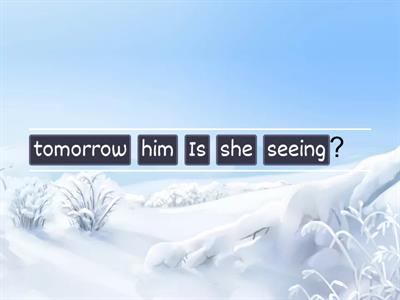 PRESENT CONTINUOUS --- FUTURE