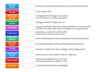 Environment vocab