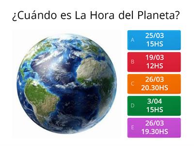 TRIVIA - LA HORA DEL PLANETA