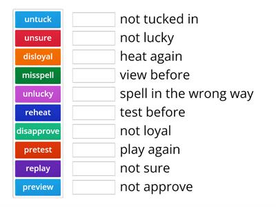 Prefixes