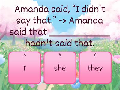 Reported Speech: Statements