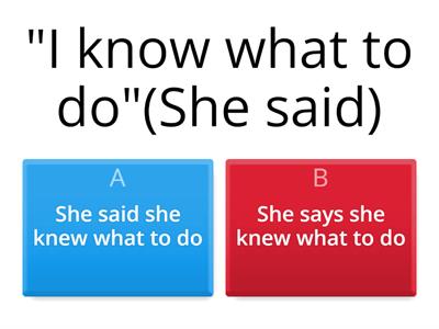 Indirect speech: Imperatives