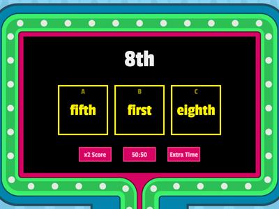 KB4 U4 Ordinal numbers