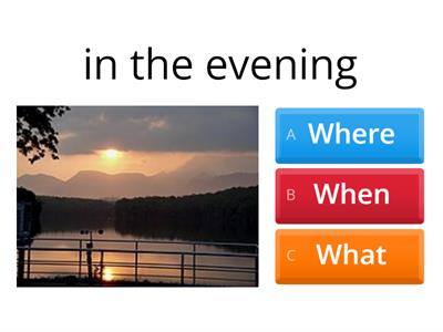 FF2 Unit 8 Question words (What, Where, When)