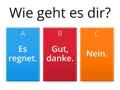 Wie geht es dir?