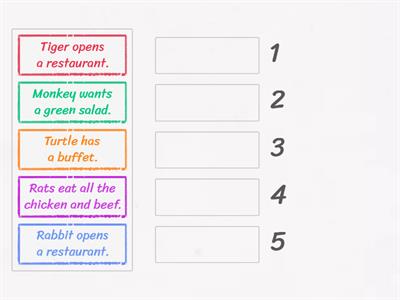 Put the events in order