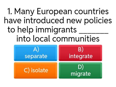 🧭 Immigration in Europe — (Level B2+/C1)