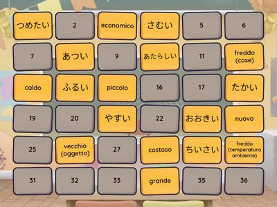 MEMORY AGGETTIVI GIAPPONESE