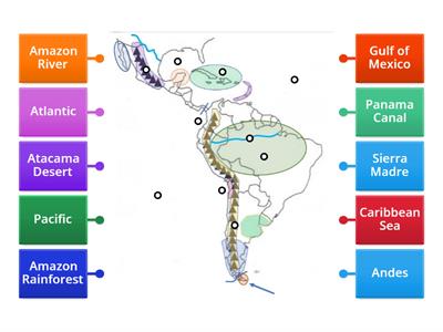  Latin America Physical Features Map