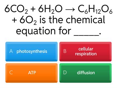 Photosynthesis, Cellular Respiration, Carbon, and Oxygen