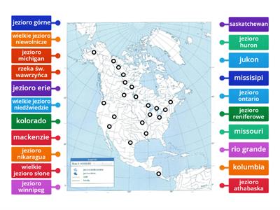 ameryka północna - rzeki i jeziora (ulo)