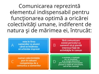 TEST DE EVALUARE-M1-Comunicare profesionala