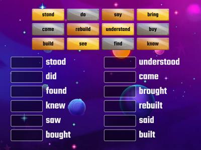 Rainbow 6. Unit 1. Irregular verbs 2