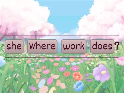 FF2 U9   Where does she work? 