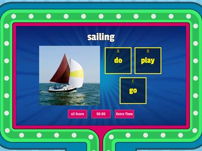 Sports collocations   go// play // do