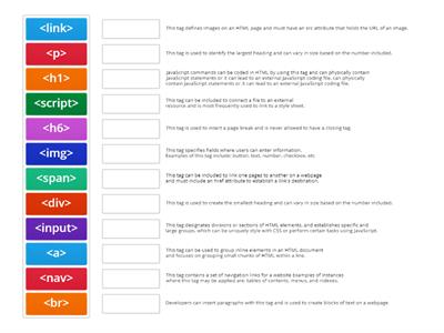HTML TAGS
