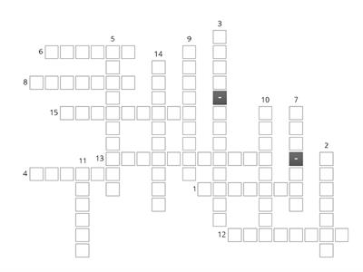 Art crossword. 3rd ESO D6 