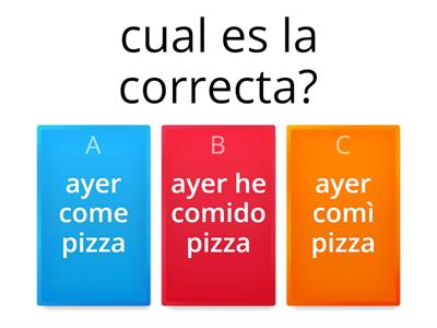 preterito indefinido