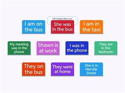 Hit The Correct Sentences 