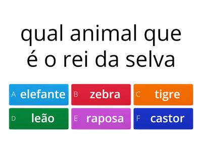 quiz dos animais